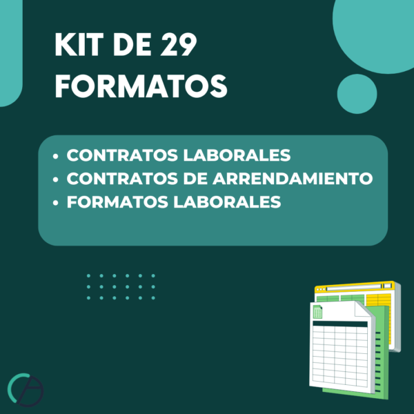 KIT DE 29 FORMATOS ADMINISTRATIVOS