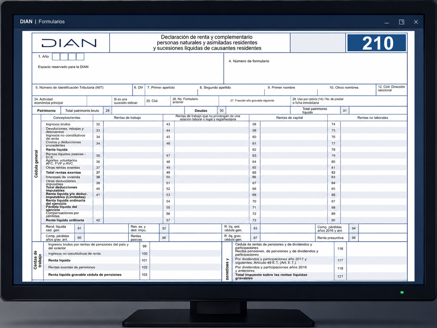 Formulario 210 DIAN
